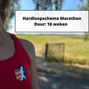 Hardloopschema Marathon - 16 weken